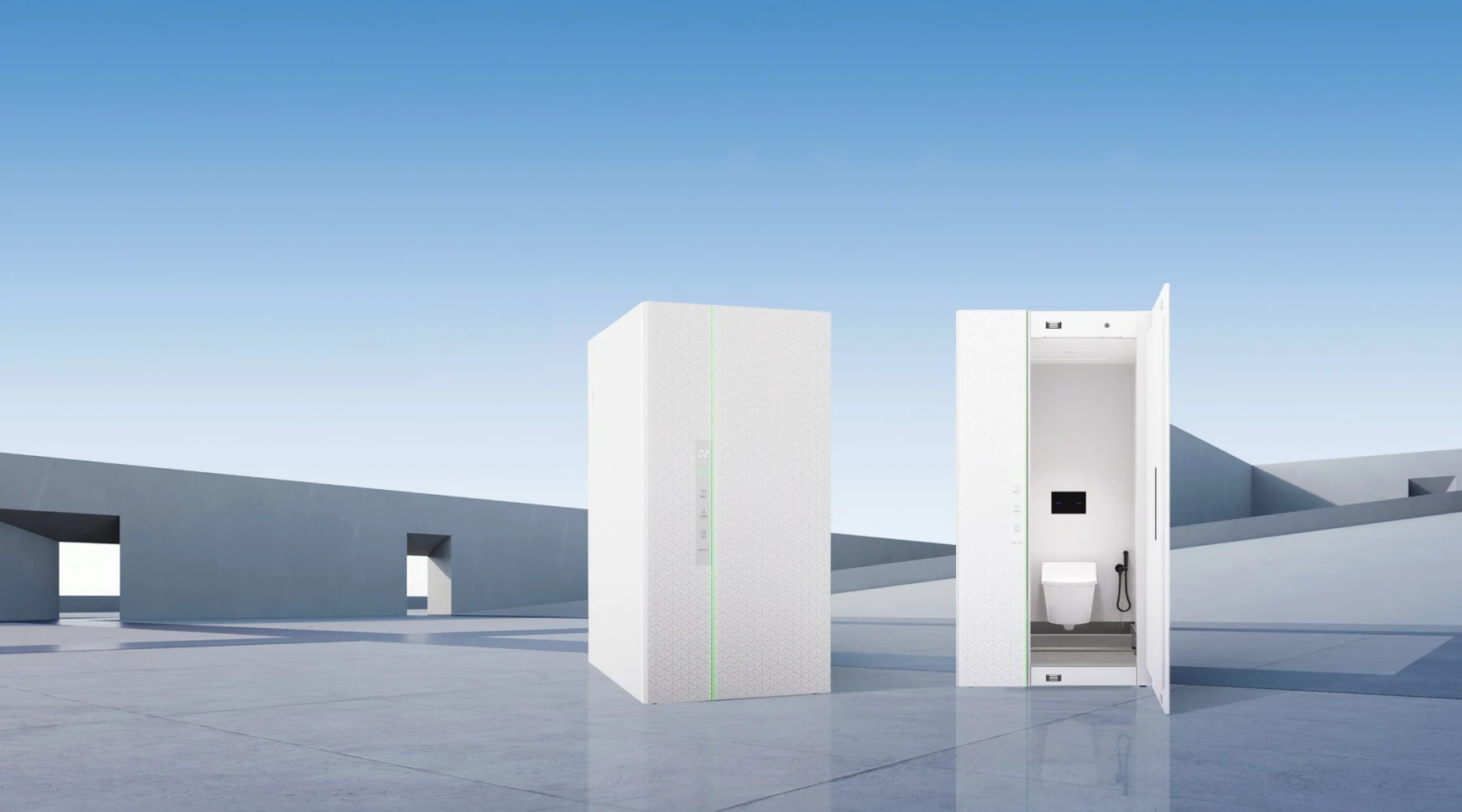 Bright ESOO indoor single restroom module