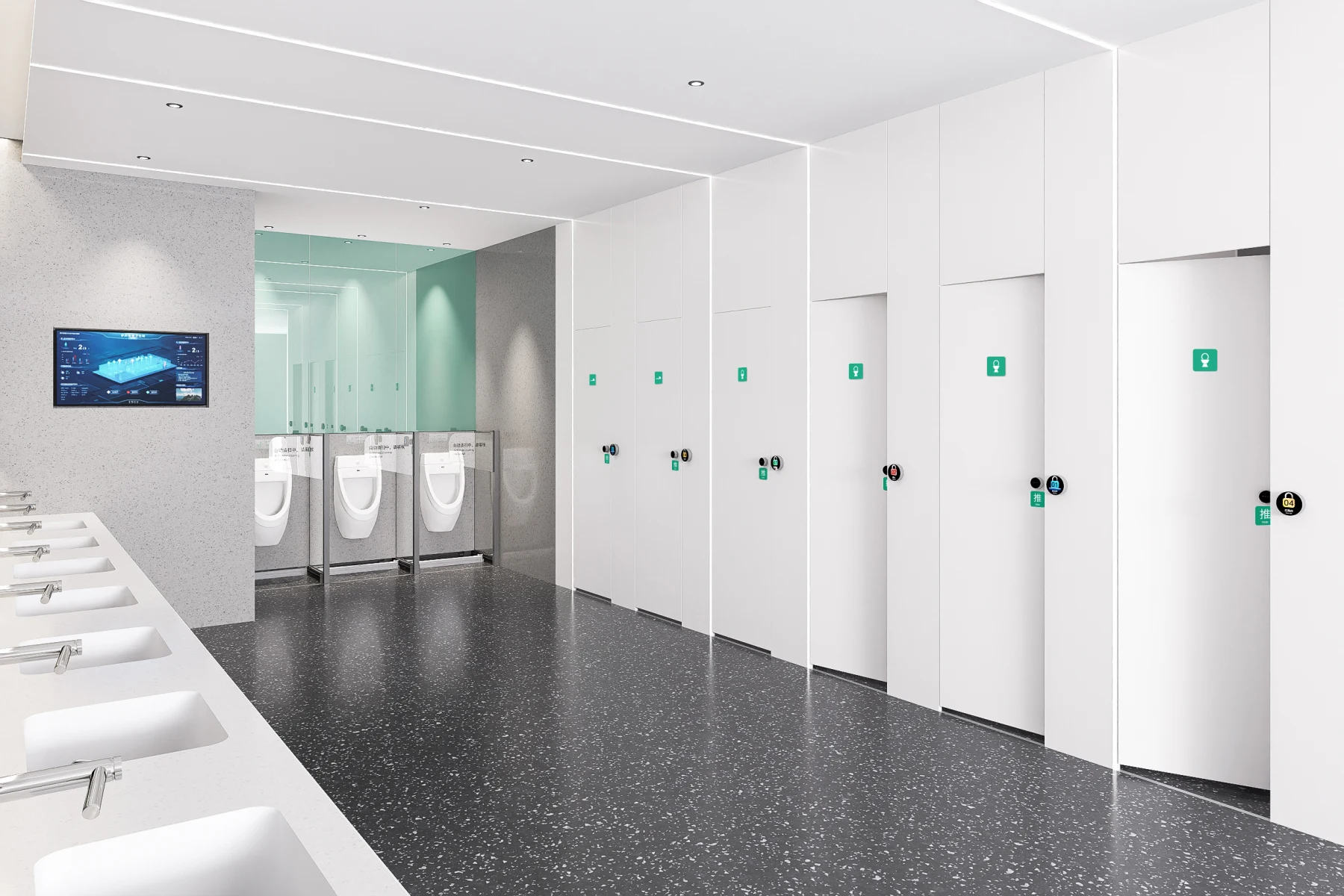 ESOO indoor smart cubicle installed in a finished interior