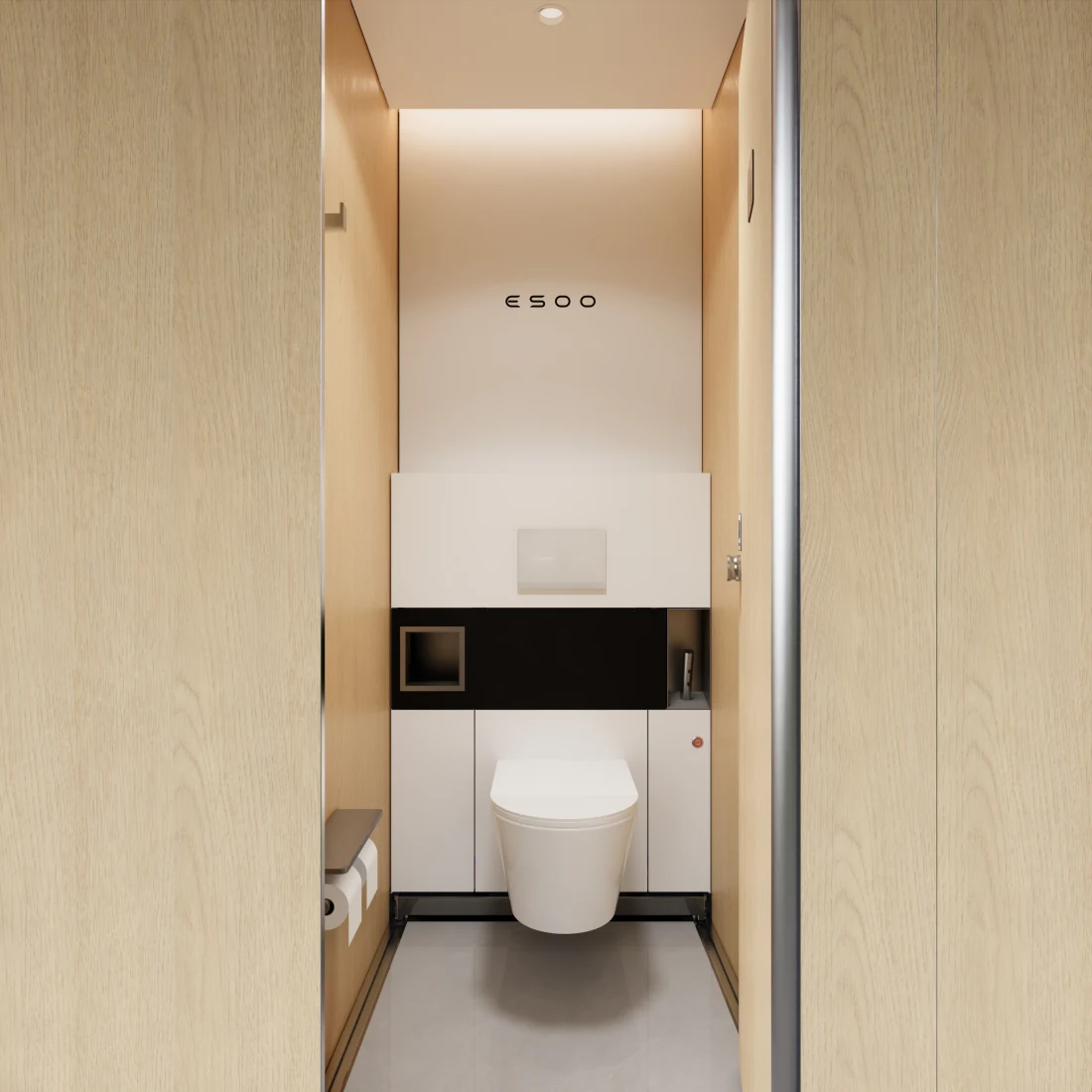 Interior finish reference for the integrated smart cubicle